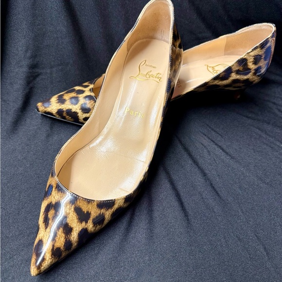 Christian Louboutin Leopard Print Rocket 45 size 36 1/2 - Picture 1 of 16